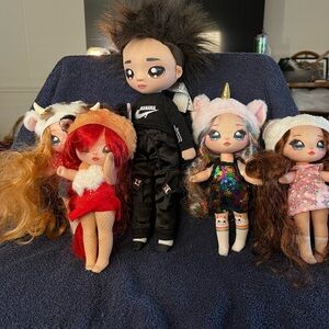 Set of Five NaNaNa Surprise doll lot